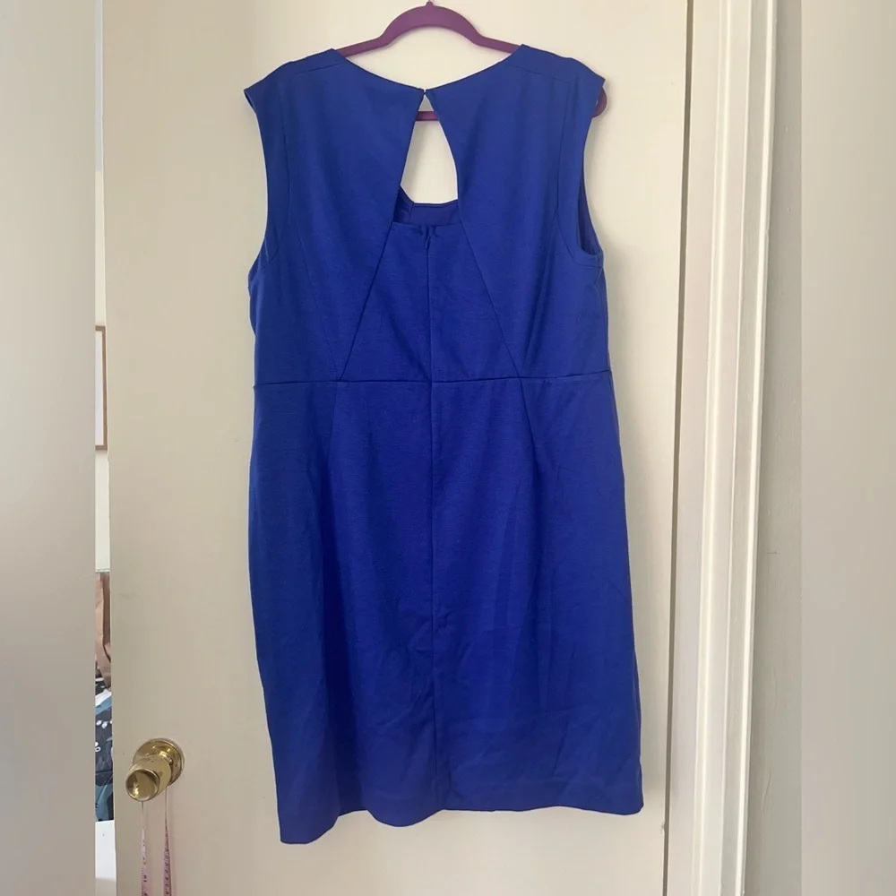 Ann Taylor Blue Sheath Mini Dress Cocktail - Picture 6 of 6